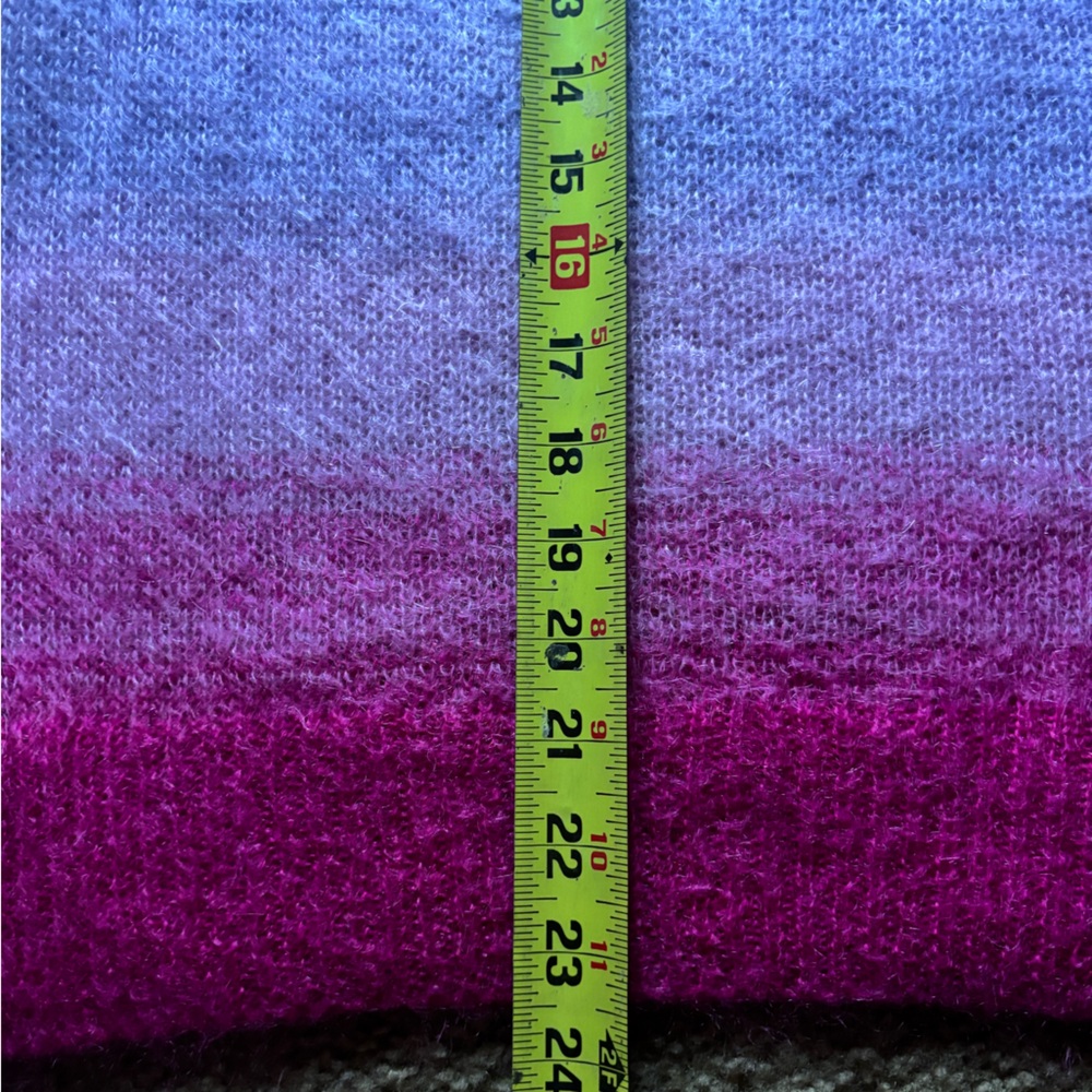 ISABEL MARANT Sweater 34 Etoile Drussell Super Kid Mohair Wool Ombre Sunset - Picture 5 of 8